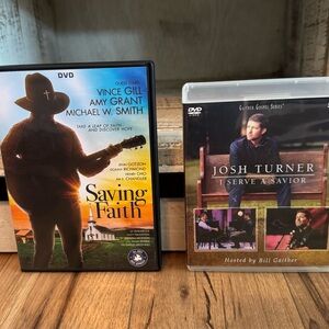 Josh Turner I Serve A Savior DVD / Vince Gill Amy Grant Saving Faith Gospel DVDs